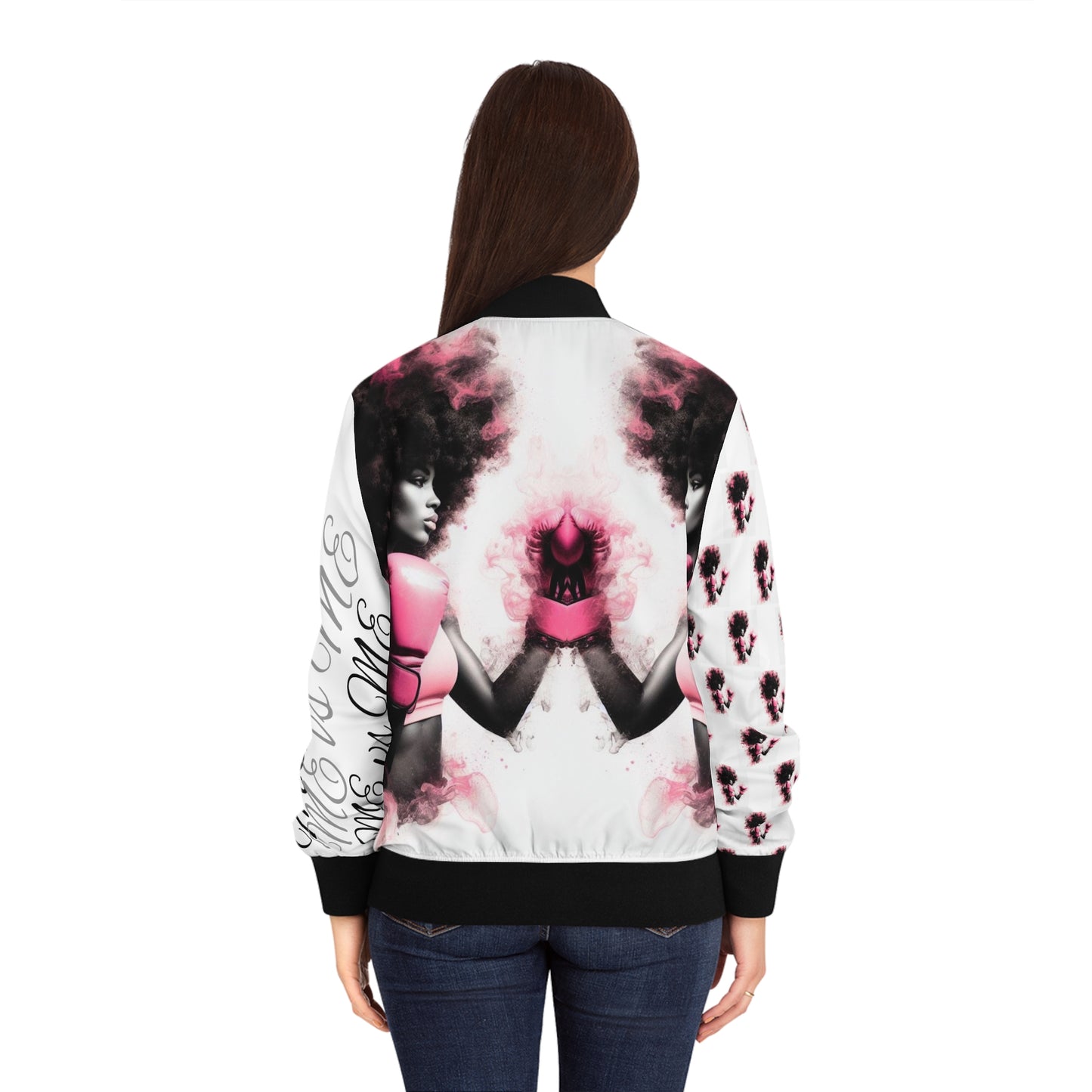 It a Pink Warrior -Women's Bomber Jacket (AOP)